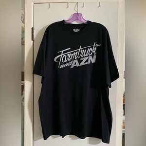 Black T-shirt, men’s 2XL excellent condition TV series AZN and FARMTRUCK